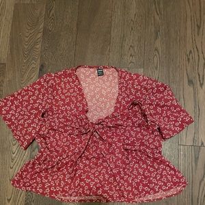 SHEIN Red top
